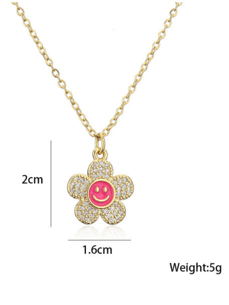 Flower Pendant & Chain
