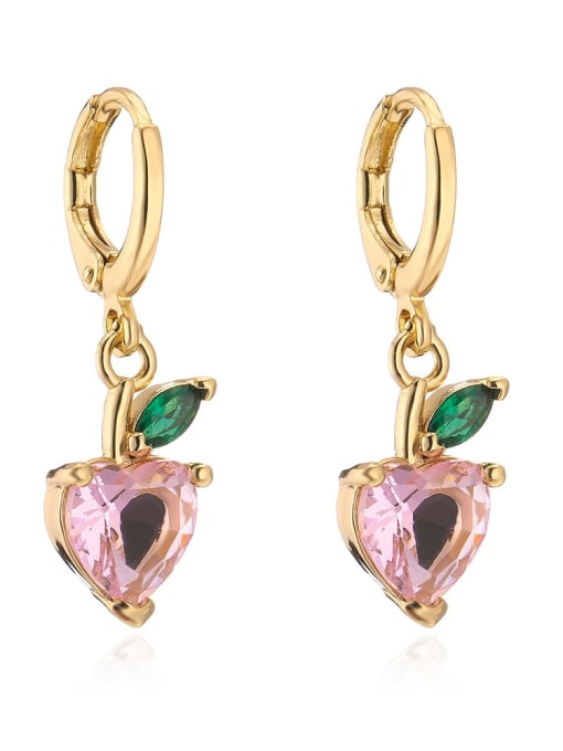 Cubic Zirconia Fruit Earrings