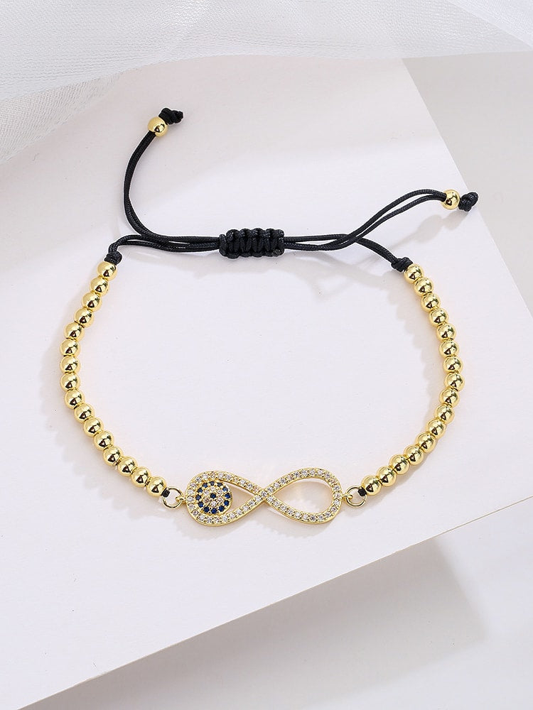 Cubic Zirconia Beaded Bracelet
