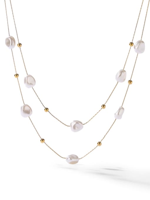 Layered Pearl Necklace