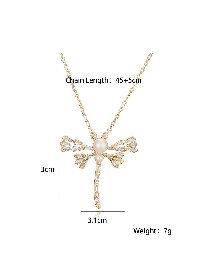 Dragonfly Dainty Pendant & Chain