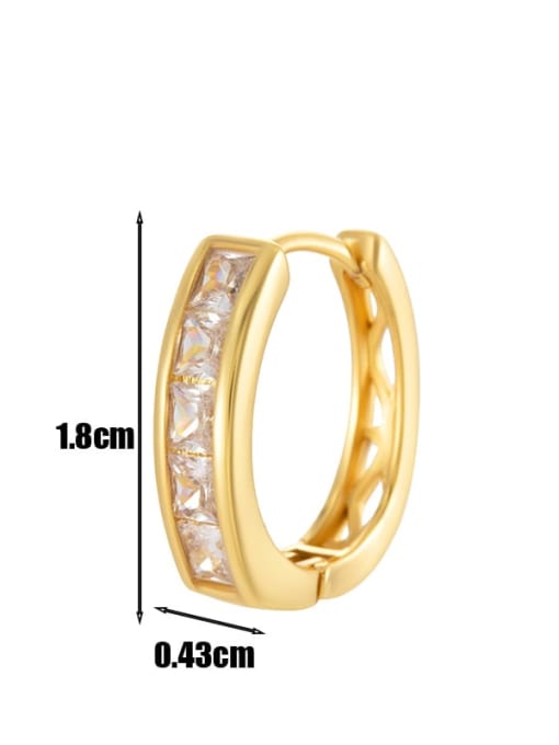 Cubic Zirconia Dainty Hoop Earrings
