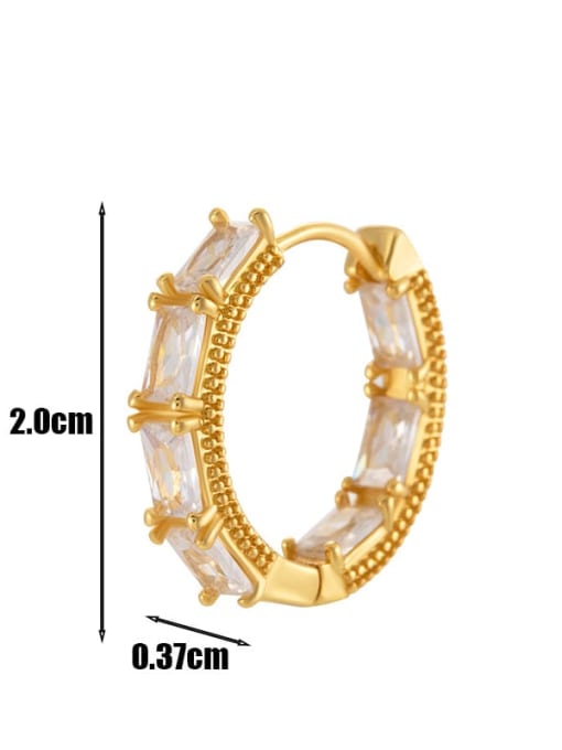 Cubic Zirconia Dainty Hoop Earrings