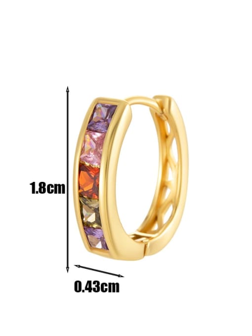 Cubic Zirconia Dainty Hoop Earrings