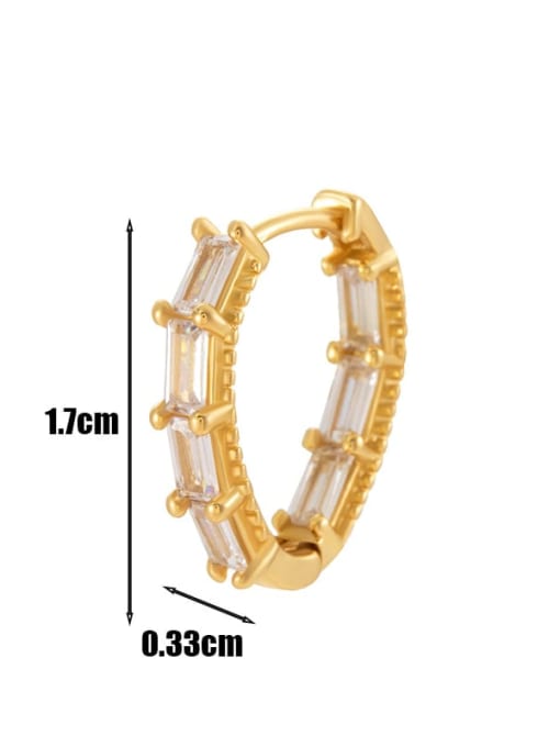 Cubic Zirconia Dainty Hoop Earrings