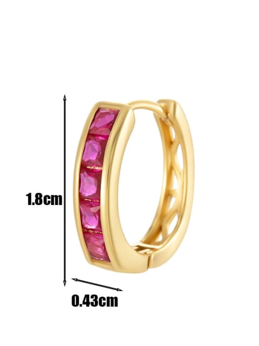 Cubic Zirconia Dainty Hoop Earrings
