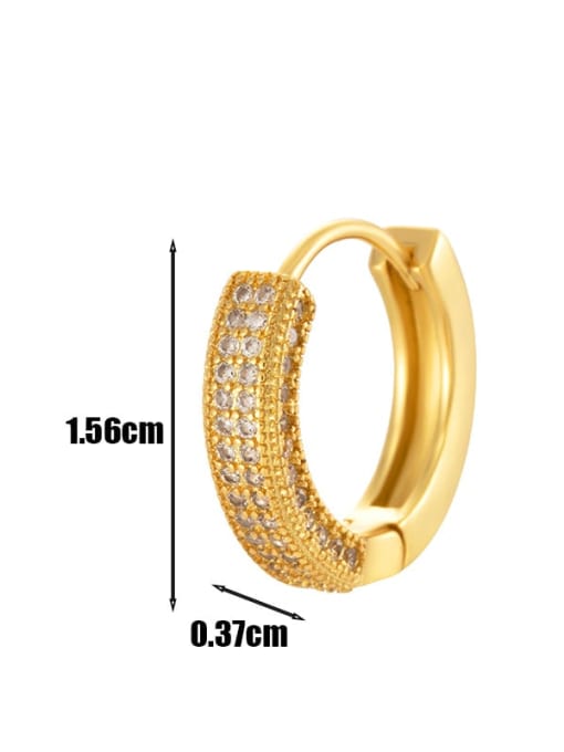 Cubic Zirconia Dainty Hoop Earrings