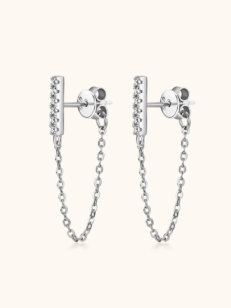 925 Sterling Silver Cubic Zirconia Stud Earrings
