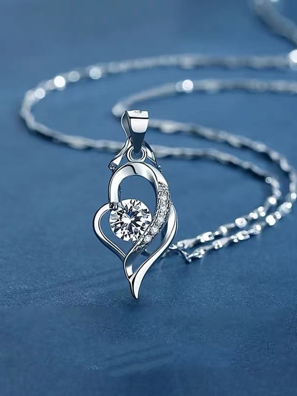 925 Sterling Silver Cubic Zirconia Necklace