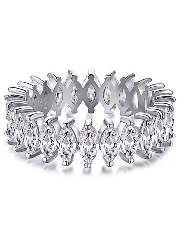 925 Sterling Silver Cubic Zirconia Band Ring