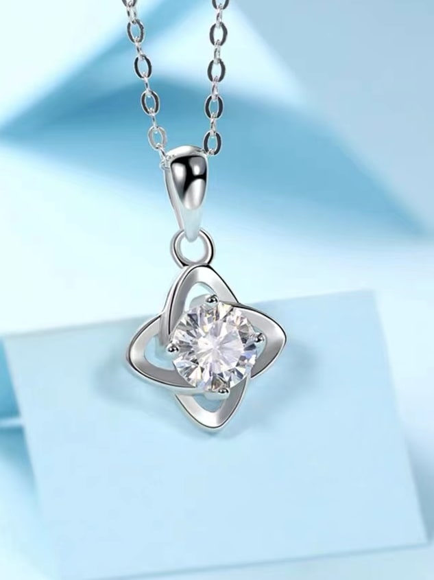 925 Sterling Silver Cubic Zirconia Necklace