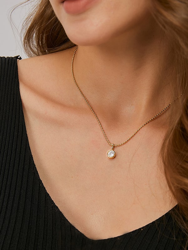 925 Sterling Silver Cubic Zirconia Necklace