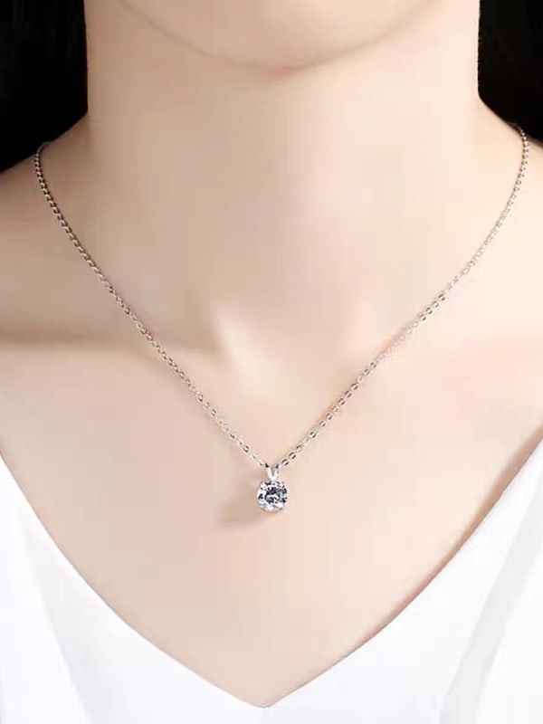 925 Sterling Silver Cubic Zirconia Necklace