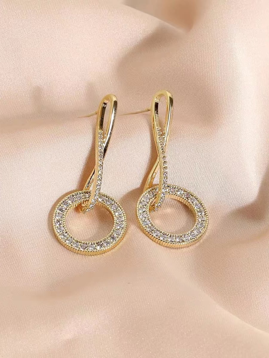 Cubic Zirconia Drop Earrings