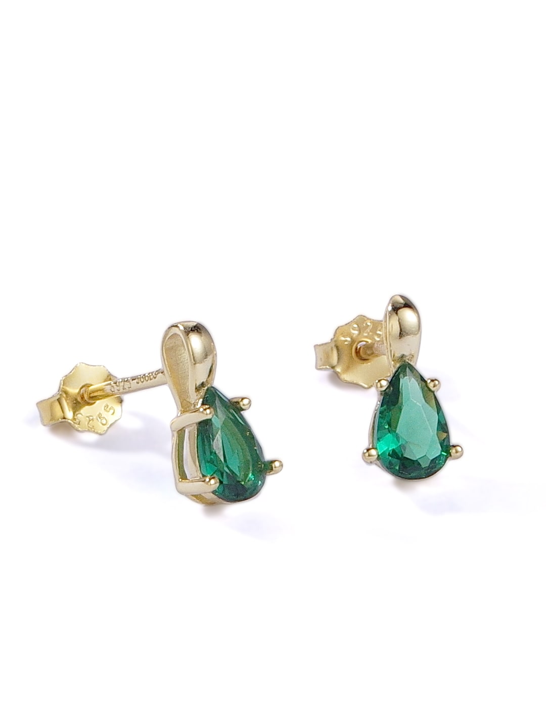 925 Sterling Silver Cubic Zirconia Coloured Stud Earrings