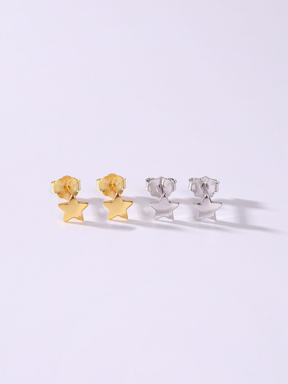 925 Sterling Silver Star Stud Earrings