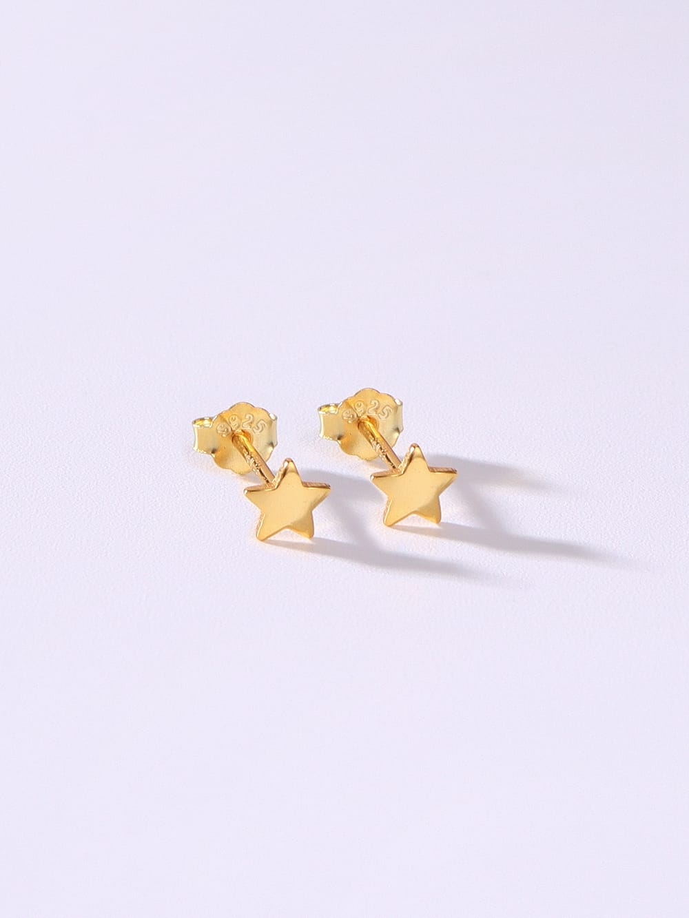 925 Sterling Silver Star Stud Earrings