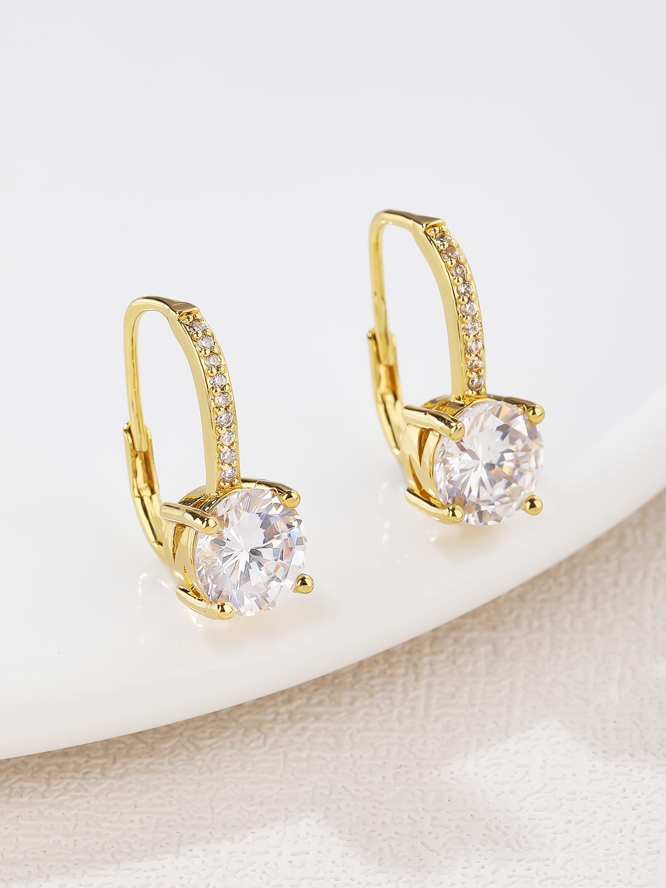 925 Sterling Silver Cubic Zirconia Chandelier Earrings