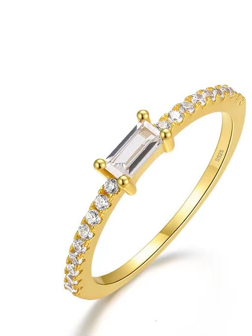 925 Sterling Silver Cubic Zirconia Multi-Colour Ring
