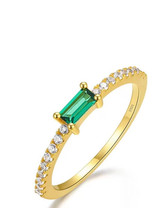 925 Sterling Silver Cubic Zirconia Multi-Colour Ring