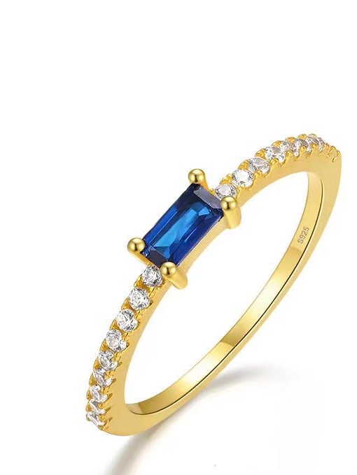 925 Sterling Silver Cubic Zirconia Multi-Colour Ring