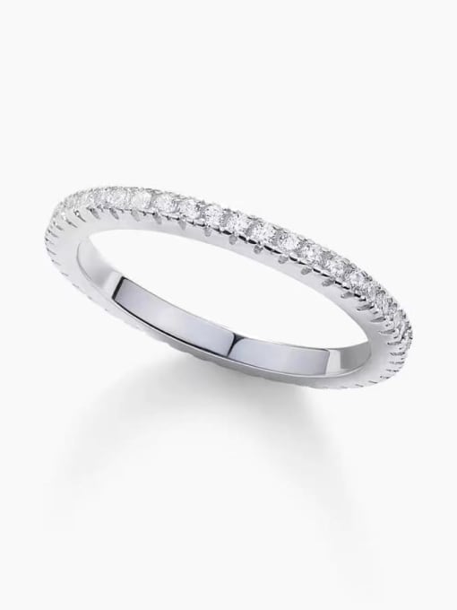 925 Sterling Silver Cubic Zirconia Band Ring