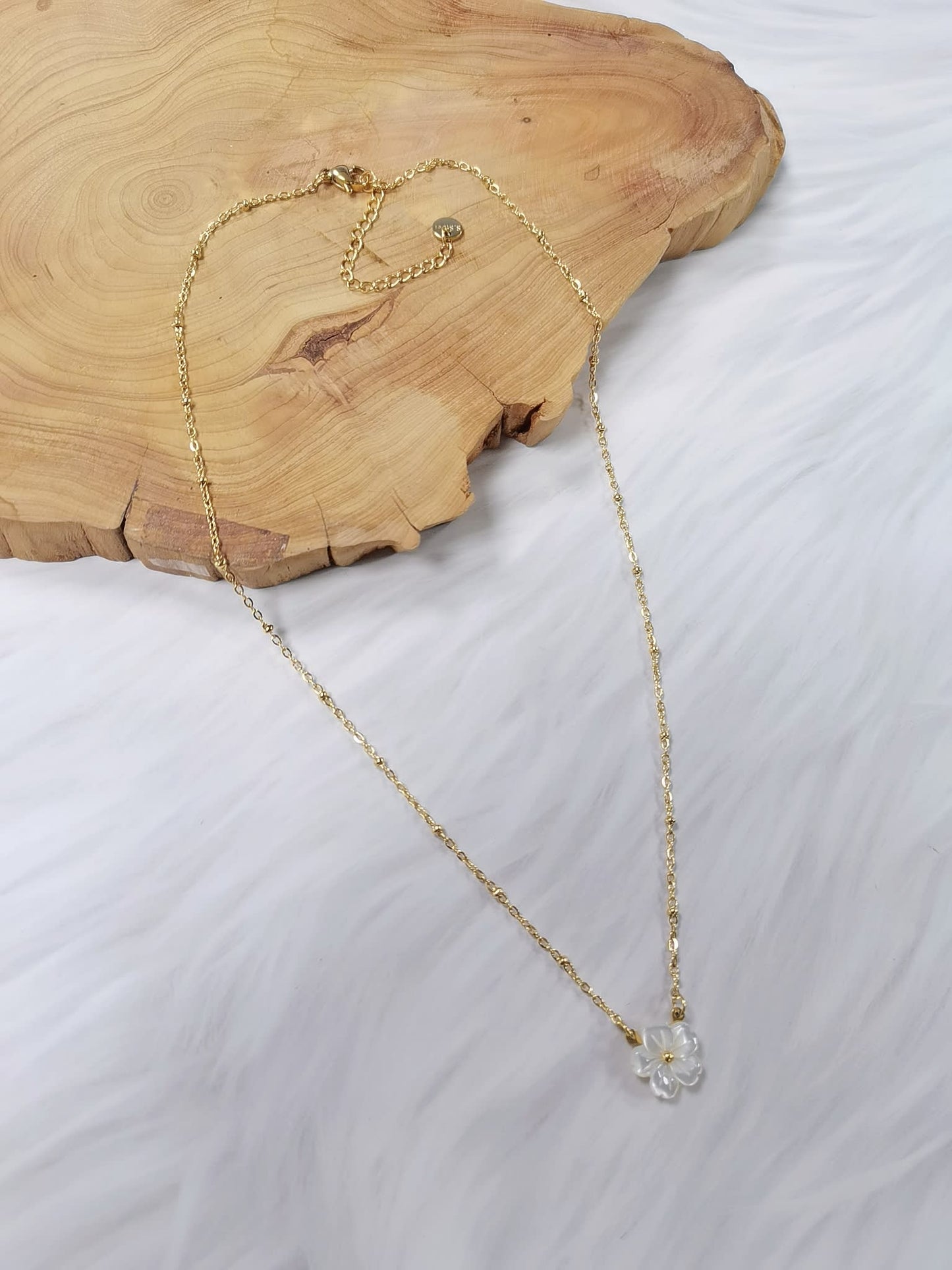 Gold Plated Flower Necklace