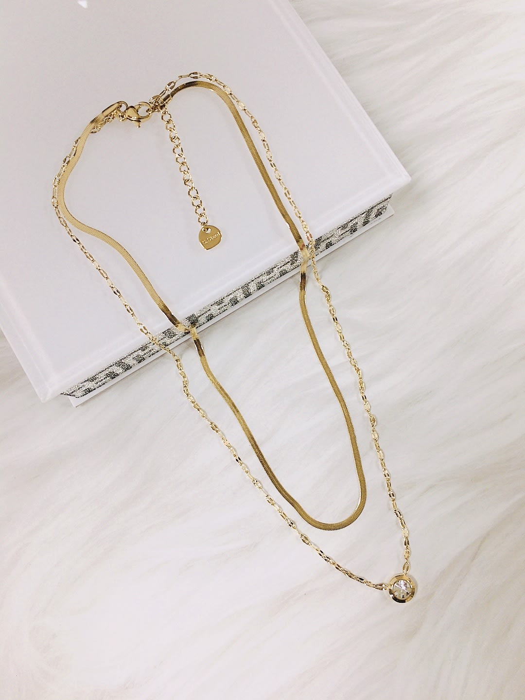 Gold Plated Multi Strand Necklace