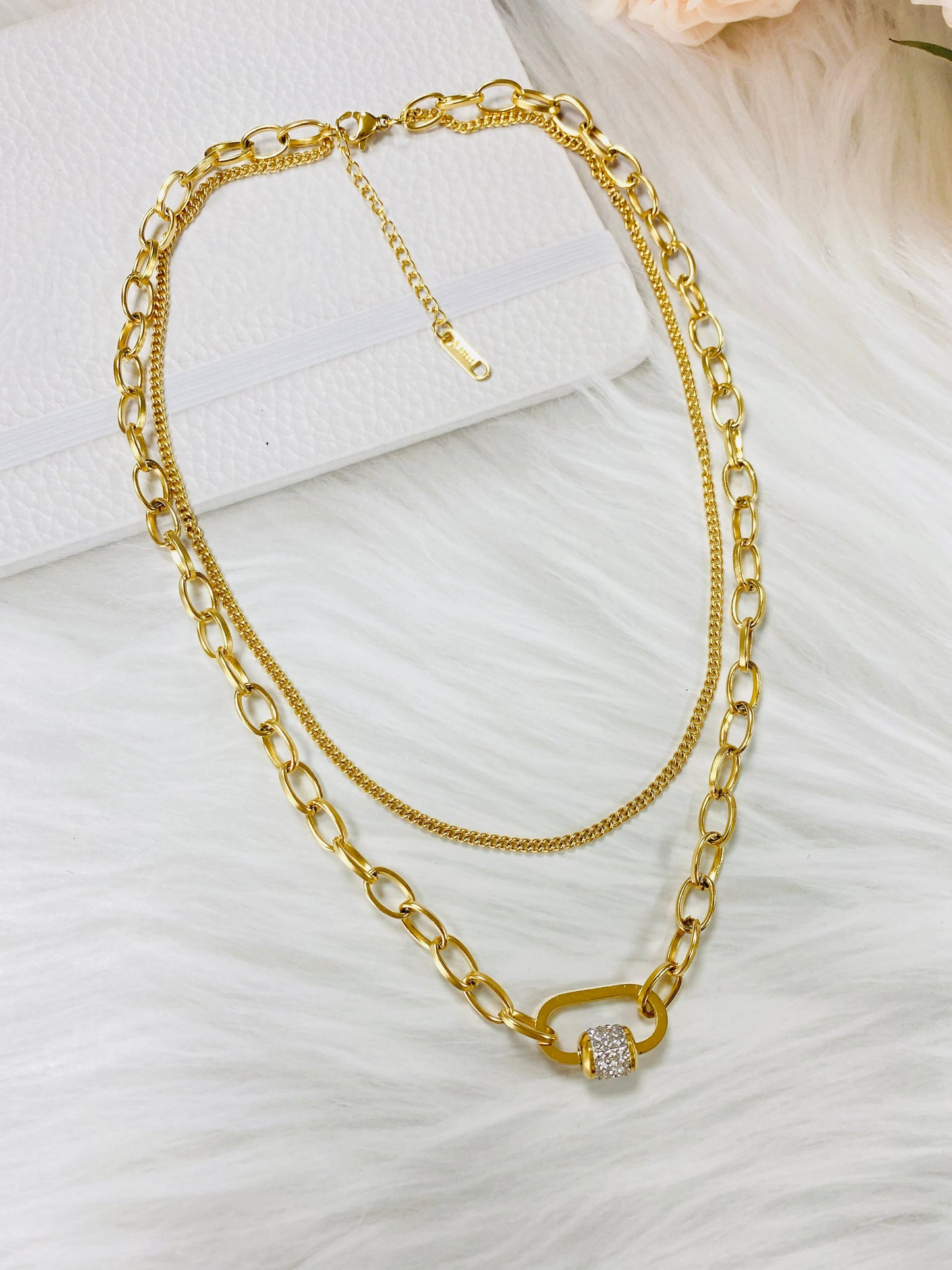 Gold Plated Multi Strand Necklace