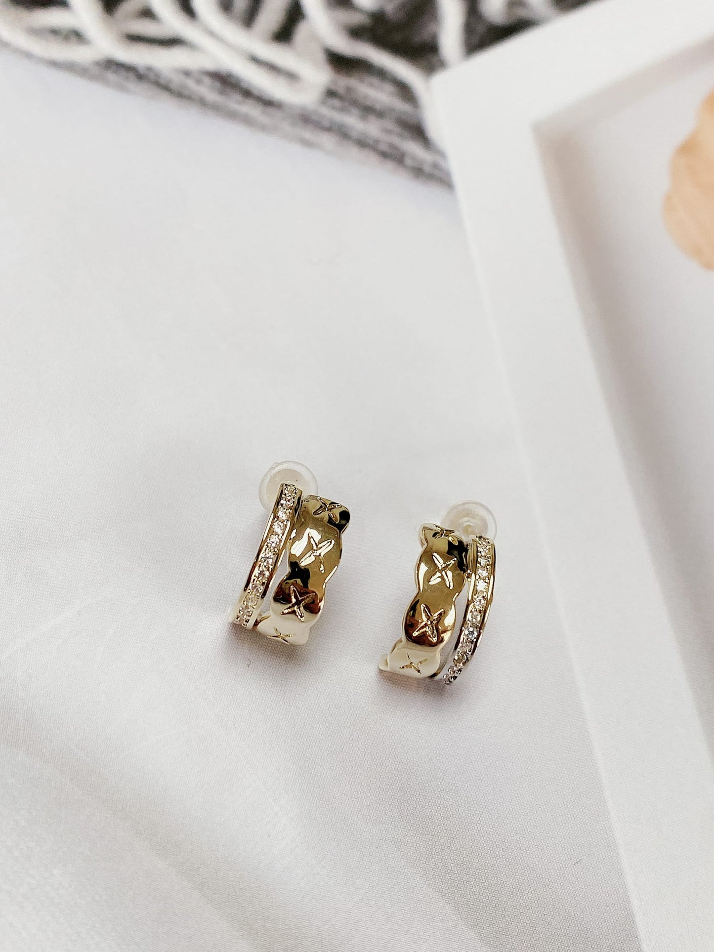 Cubic Zirconia Small Hoop Earrings
