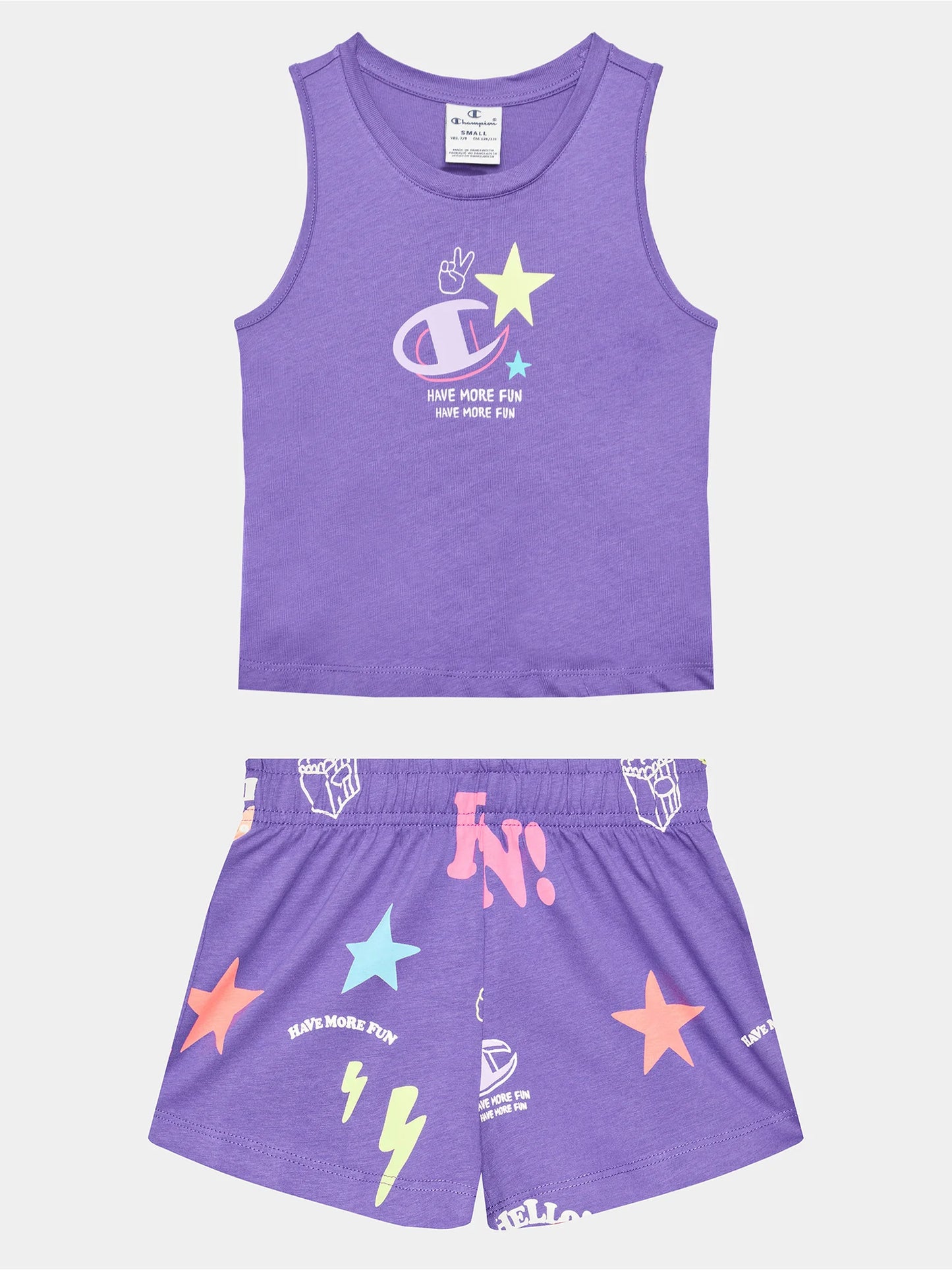 CHAMPION Girls Top and Shorts Set