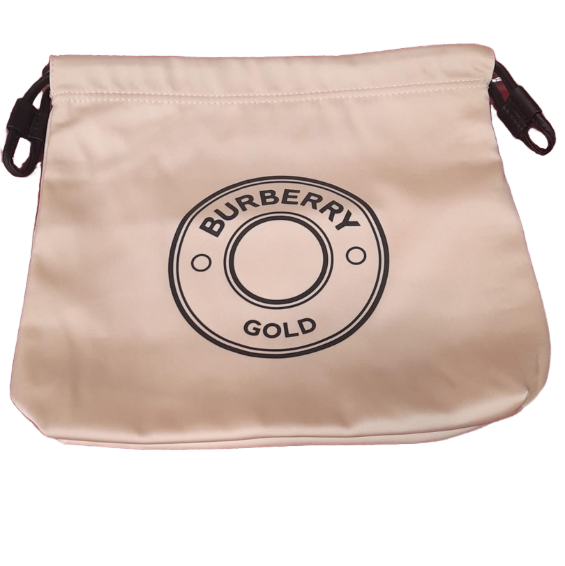 BURBERRY Gold Makeup Bag