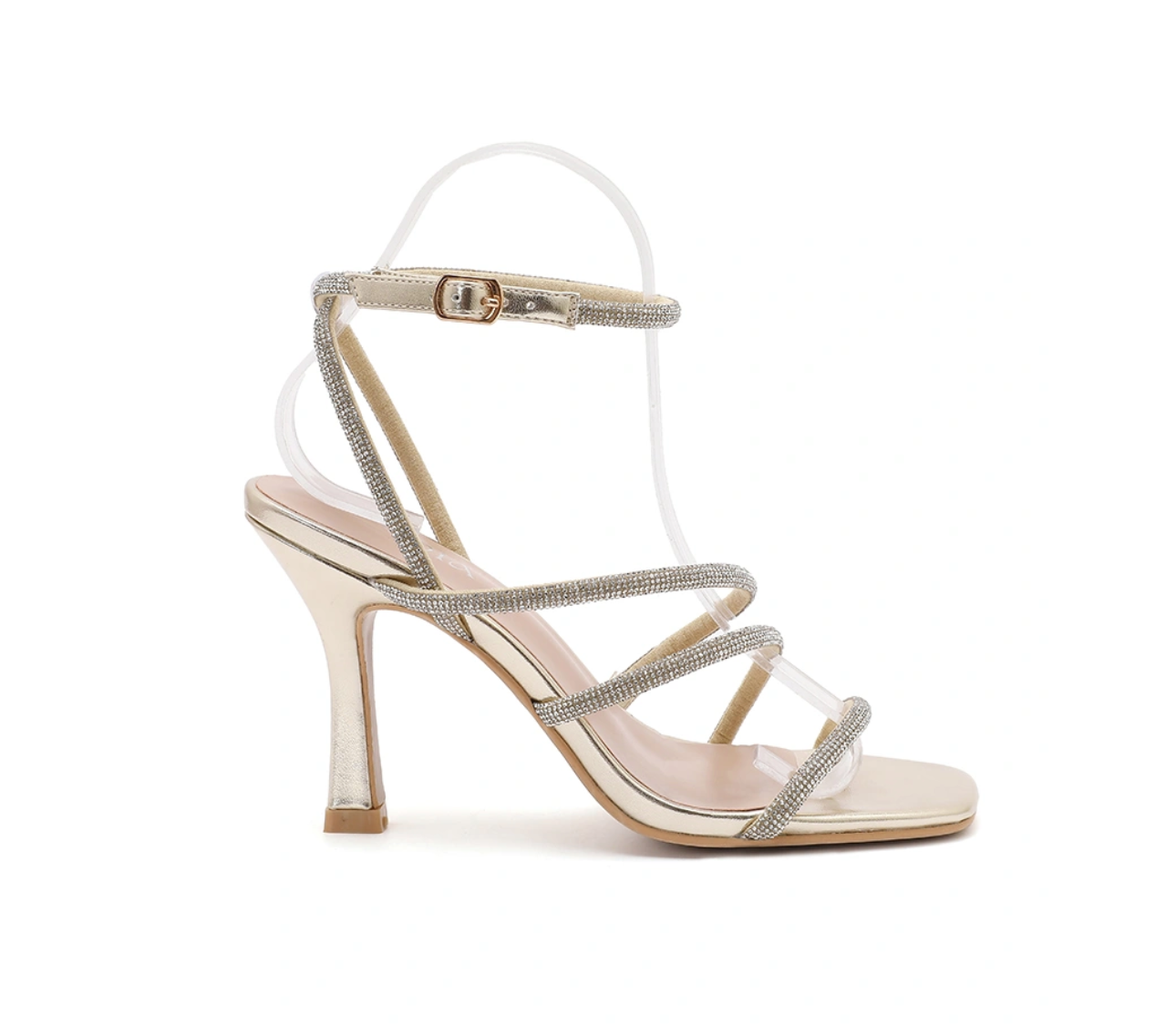 JOIA PARIS Women Rhinestone Heeled Sandals