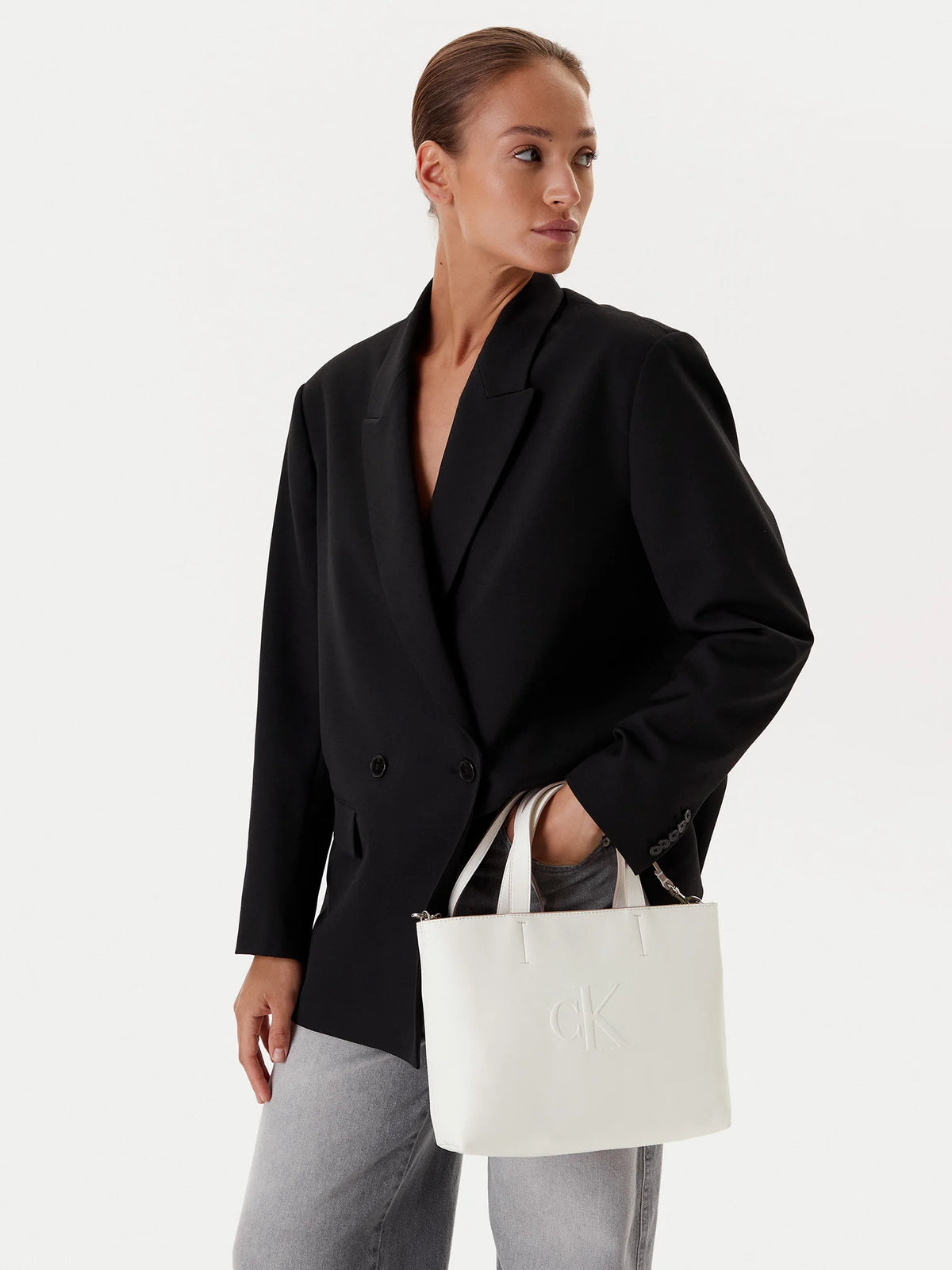 CALVIN KLEIN Sculpted Mini EW Tote