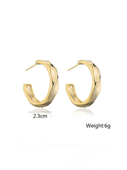 Gold Plated Hoop Earrings