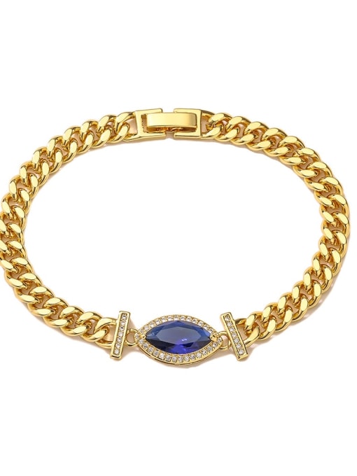 Cubic Zirconia Link Bracelet