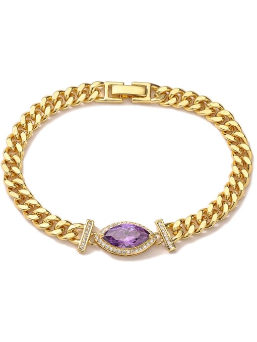 Cubic Zirconia Link Bracelet