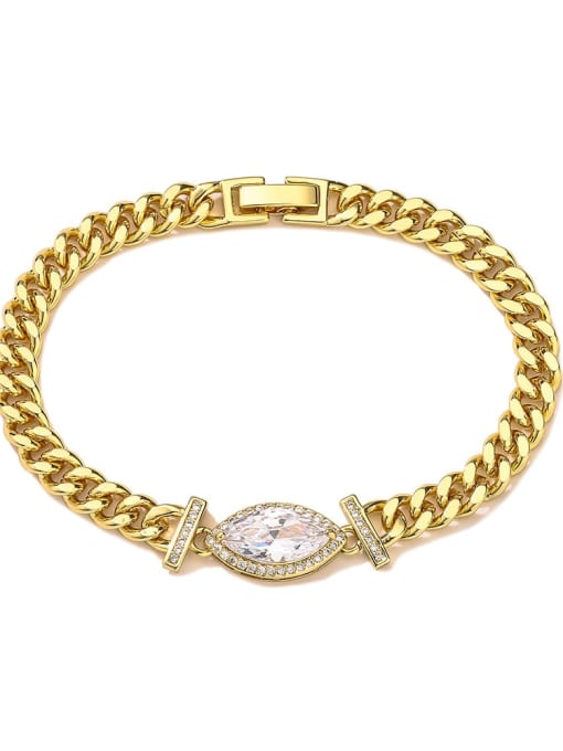 Cubic Zirconia Link Bracelet