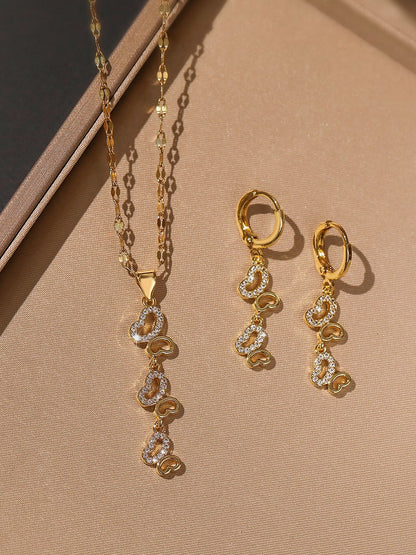 Cubic Zirconia Butterfly Necklace