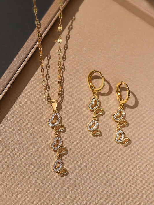 Cubic Zirconia Butterfly Necklace