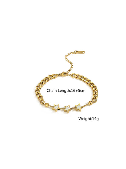 Gold Plated Stars Bracelet