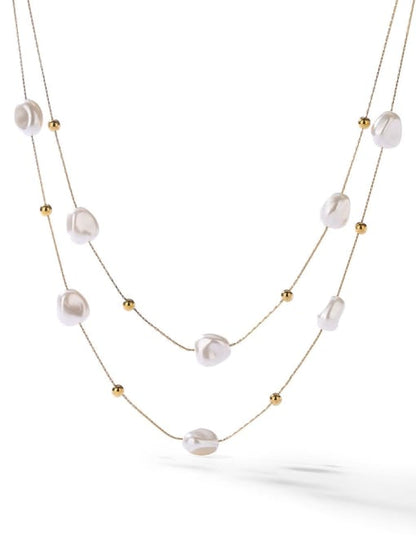Layered Pearl Necklace