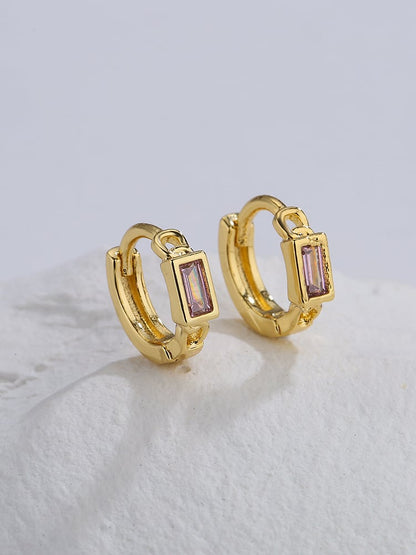 Cubic Zirconia Dainty Hoops