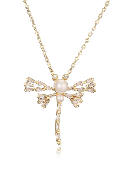 Dragonfly Dainty Pendant & Chain