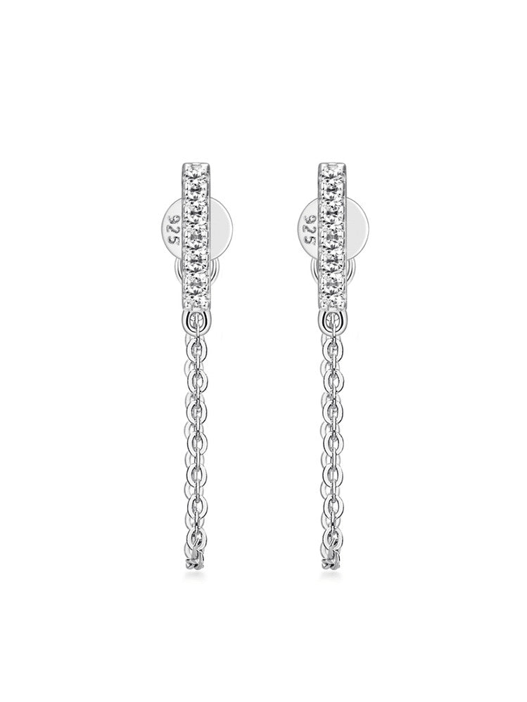 925 Sterling Silver Cubic Zirconia Stud Earrings