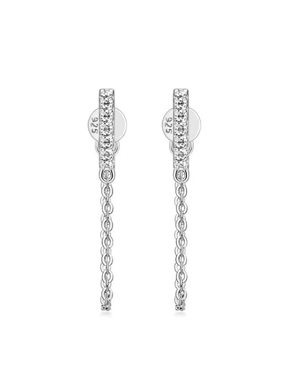 925 Sterling Silver Cubic Zirconia Stud Earrings