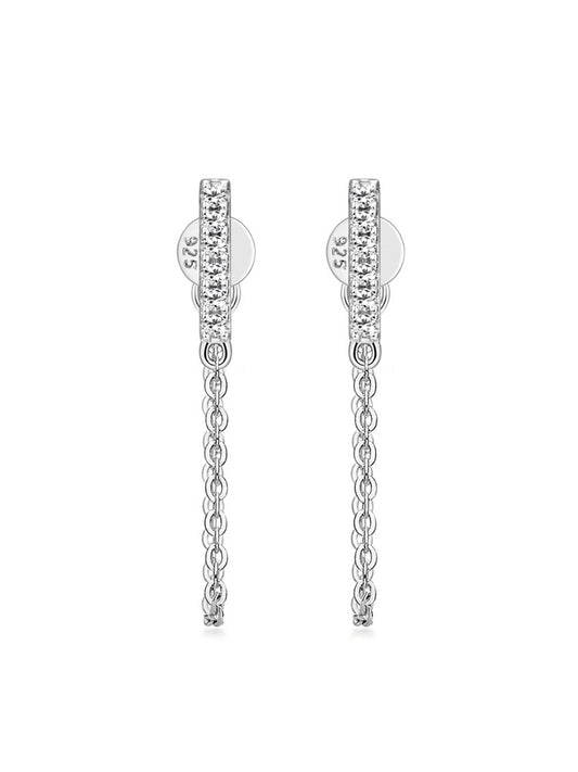 925 Sterling Silver Cubic Zirconia Stud Earrings