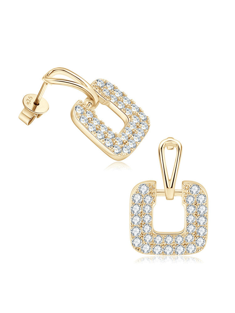 925 Sterling Silver Cubic Zirconia Stud Earrings