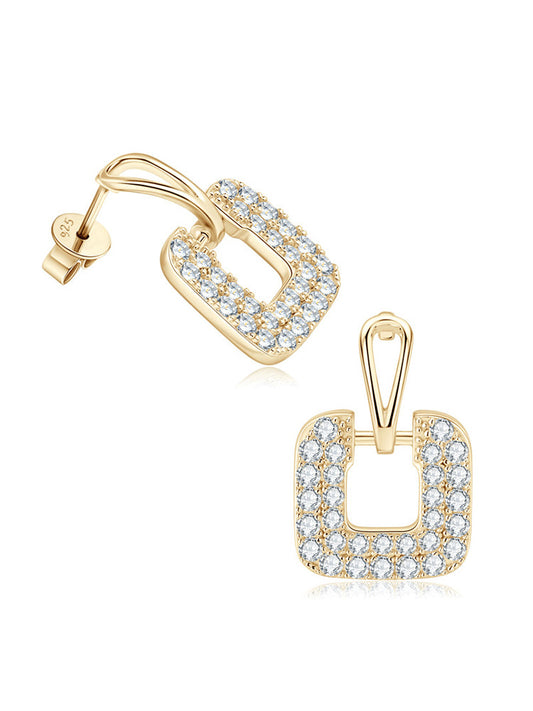925 Sterling Silver Cubic Zirconia Stud Earrings