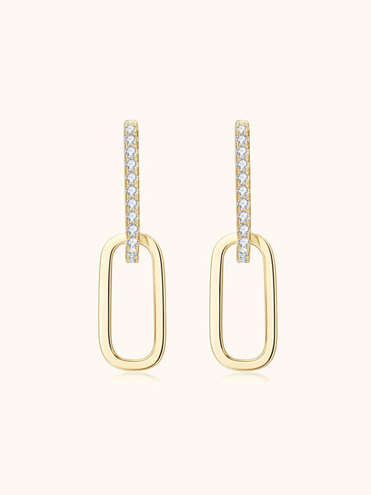 925 Sterling Silver Cubic Zirconia Drop Earrings